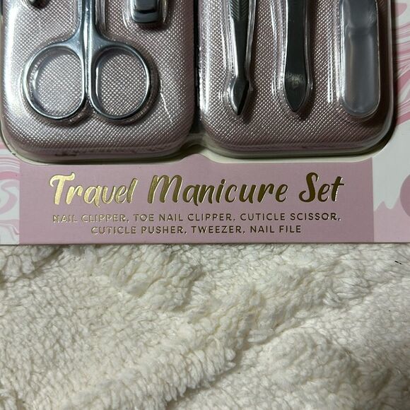 Jessica Simpson Pink Silver Ultimate 7 Piece Manicure Pedi Set Travel Case Incl - Picture 6 of 7